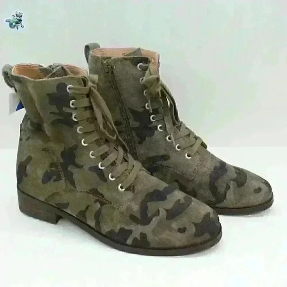 Lucky Brand Women's LK-Hestawn Camo Print Combat Boots Size US 6.5 M - Picture 2 of 11